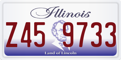 IL license plate Z459733