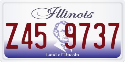 IL license plate Z459737