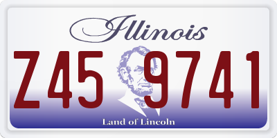 IL license plate Z459741