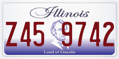 IL license plate Z459742