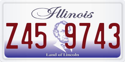 IL license plate Z459743
