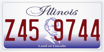 IL license plate Z459744