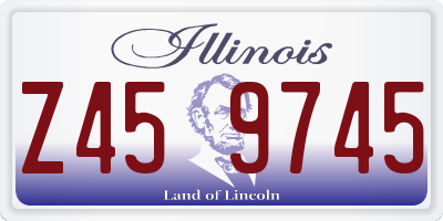 IL license plate Z459745