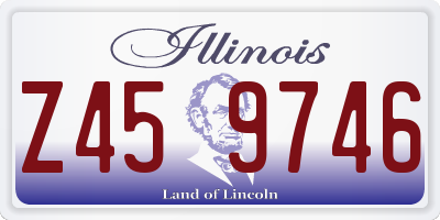 IL license plate Z459746