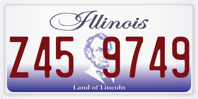 IL license plate Z459749