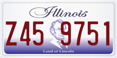 IL license plate Z459751