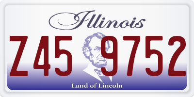 IL license plate Z459752