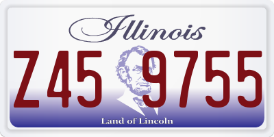 IL license plate Z459755