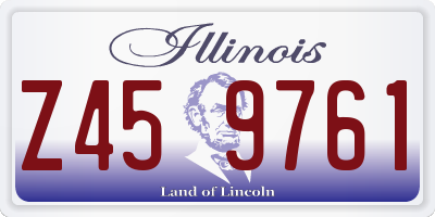 IL license plate Z459761