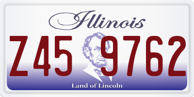 IL license plate Z459762