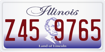 IL license plate Z459765
