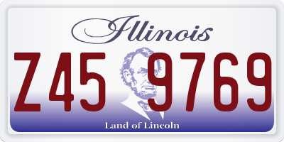 IL license plate Z459769