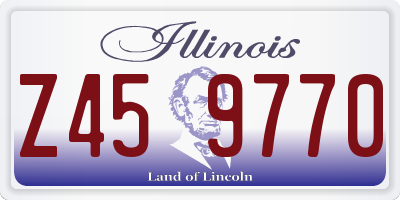 IL license plate Z459770