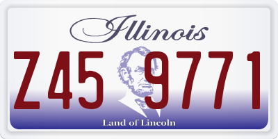 IL license plate Z459771