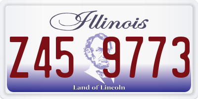 IL license plate Z459773