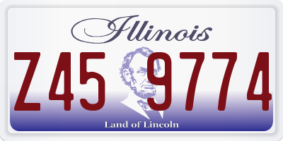 IL license plate Z459774