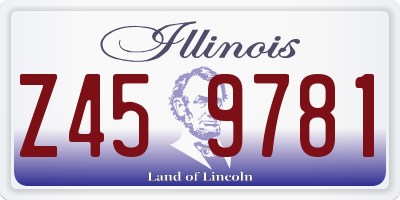 IL license plate Z459781