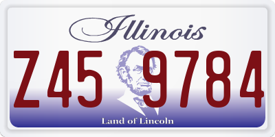 IL license plate Z459784