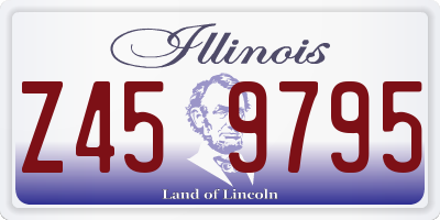IL license plate Z459795