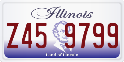 IL license plate Z459799