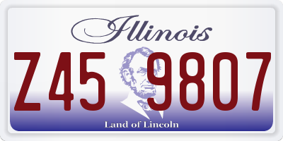 IL license plate Z459807