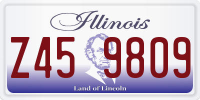IL license plate Z459809