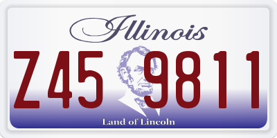 IL license plate Z459811
