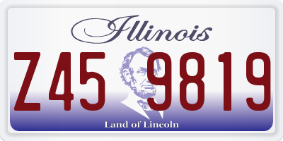 IL license plate Z459819