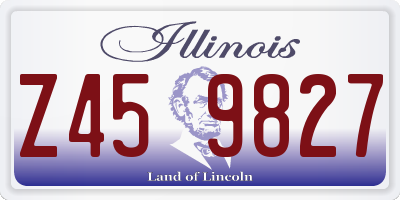 IL license plate Z459827