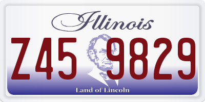 IL license plate Z459829