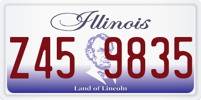 IL license plate Z459835