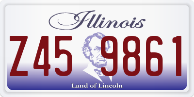 IL license plate Z459861