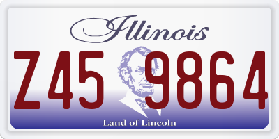 IL license plate Z459864