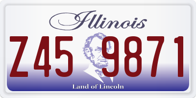 IL license plate Z459871