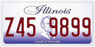 IL license plate Z459899