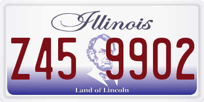 IL license plate Z459902