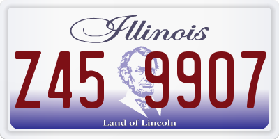 IL license plate Z459907