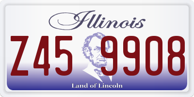 IL license plate Z459908
