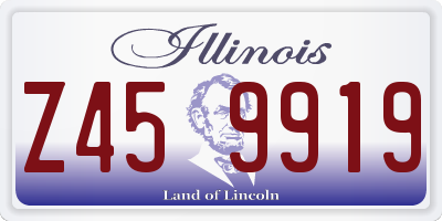 IL license plate Z459919
