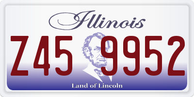 IL license plate Z459952