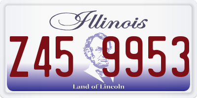 IL license plate Z459953