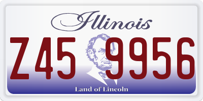 IL license plate Z459956