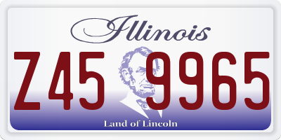 IL license plate Z459965