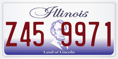 IL license plate Z459971
