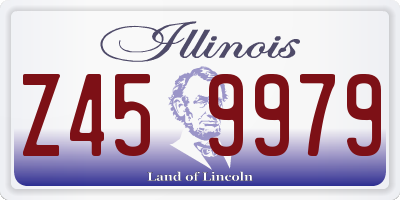 IL license plate Z459979