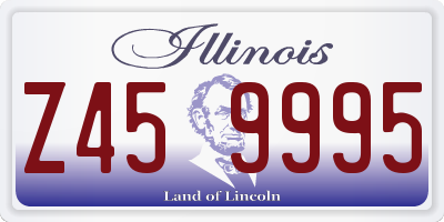IL license plate Z459995