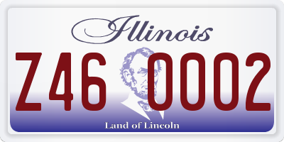 IL license plate Z460002