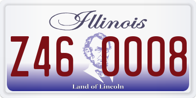 IL license plate Z460008