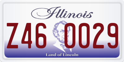 IL license plate Z460029