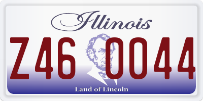 IL license plate Z460044